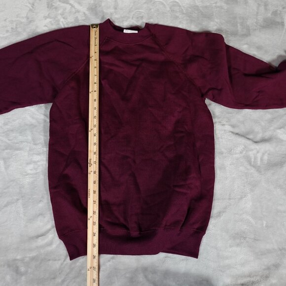 Vintage Hanes Raglan Sweatshirt Mens M (Fits S) Cotton Acrylic Made In USA 80s - Picture 6 of 7